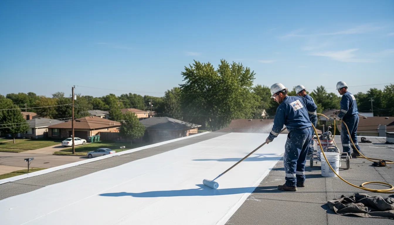 Commercial roof coating in Mount Carroll, IL near me
